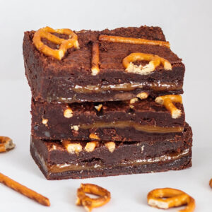 Karamel zeezout brownies