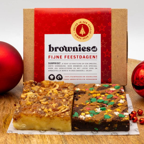 Brownies.nl Kerst Box brownies en blondies