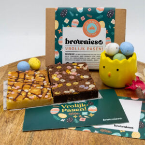 Brownies.nl Paas box 3 brownies 3 blondies