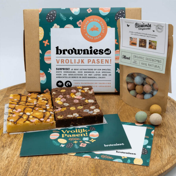 Brownies.nl Paasbox bloei paas brownies zaadbommetjes