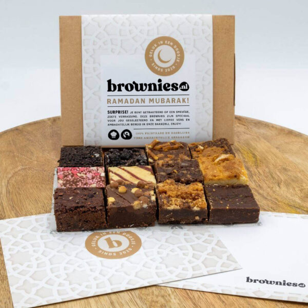 Brownies.nl Ramadan Mubarak brownies mini's