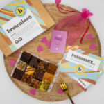 Brownies.nl rozenkwarts hart armband bovenaanzicht
