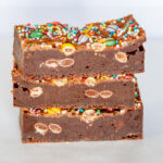 Smarties confetti brownies