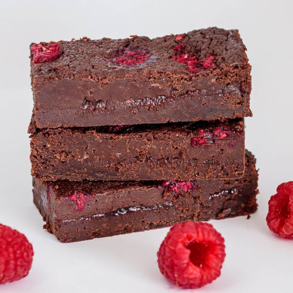 Vegan framboos brownies