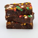 Kerst Speculoos brownies met Lotus Speculoos swirl en feestelijke kersttopping