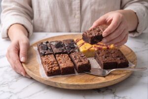 zelf een brownie box samen stellen verschillende smaken