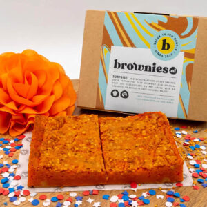 Brownies.nl oranje Koningsdag blondies 6 brownies