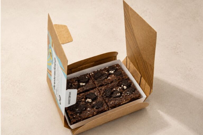 brownies goed verpakt
