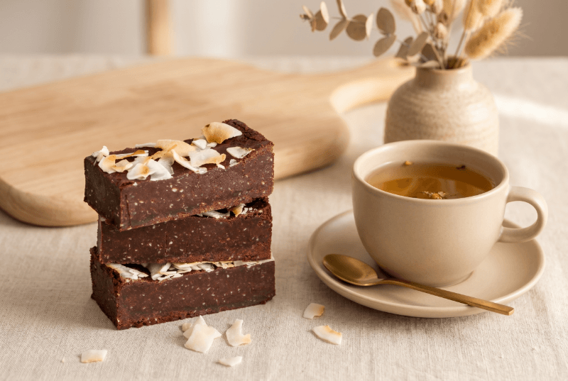 vegan kokos brownies lactosevrij
