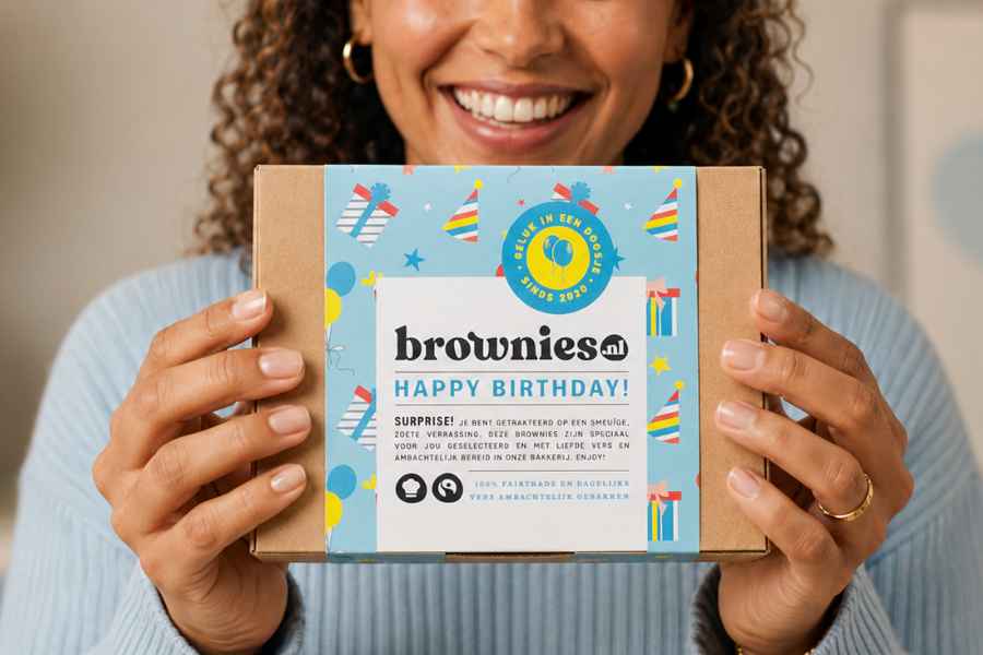 suprise brownies verjaardag