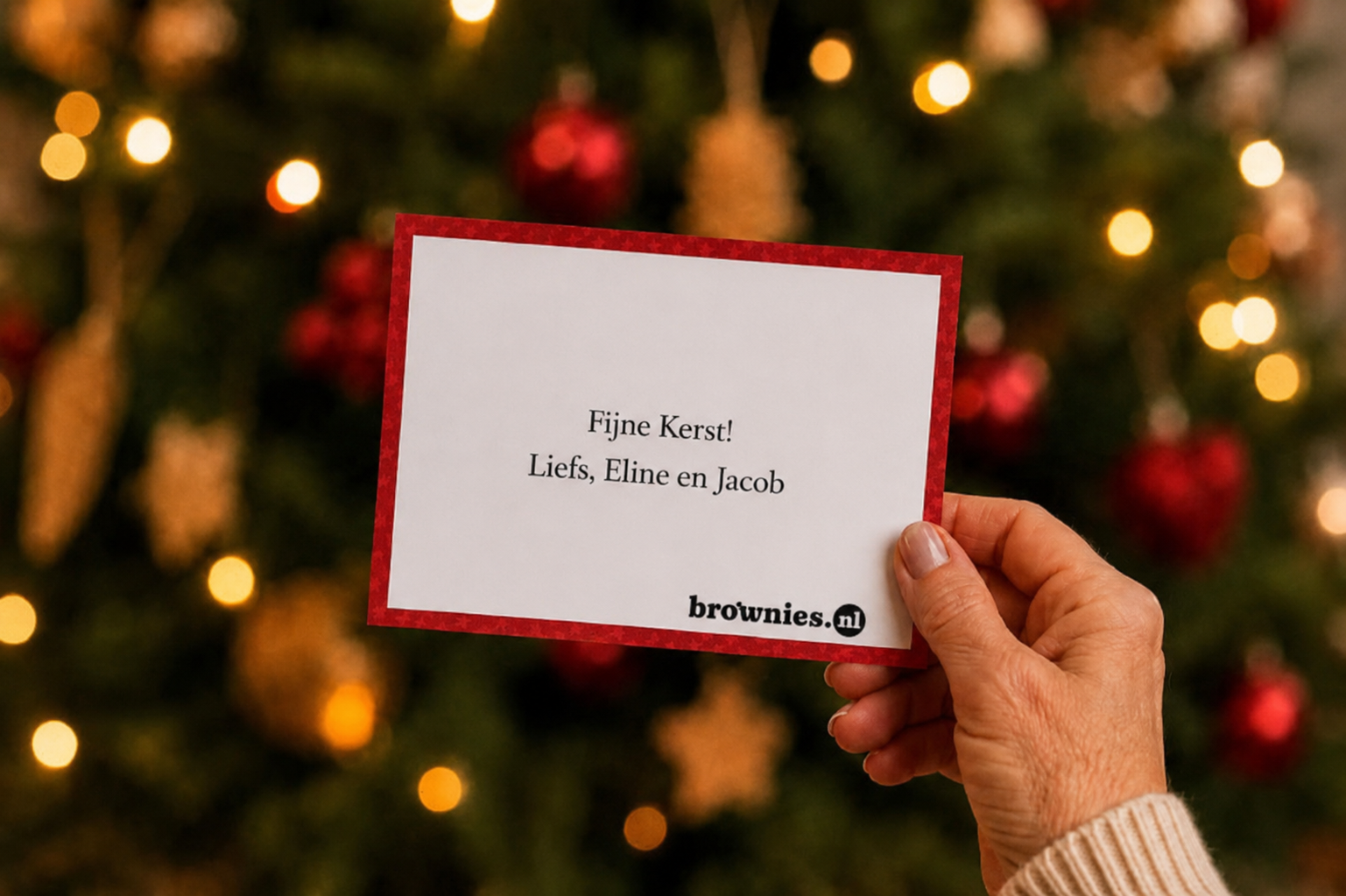 cadeaubon met kerst kaartje