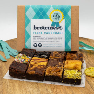 Brownies.nl Vaderdag box 12 brownies mini's
